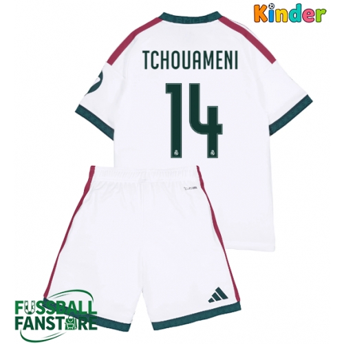Real Madrid Aurelien Tchouameni #14 Replik Heimtrikot Kinder 2026-27 Kurzarm (+ Kurze Hosen)